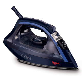 Plancha de Vapor TEFAL Virtuo FV 1713, 2000 W, 90g Steam Boost, 24 g/min, azul y negra