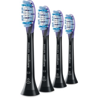 Cabezal de repuesto PHILIPS HX9054/33 Pack de 4, Color negro
