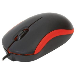 Ratón OMEGA OM07VR Color Rojo, 1000dpi, Ergonómico, Cable USB