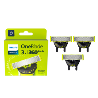 Recambios cuchillas PHILIPS QP430/50 Onblade 360, pack de 3