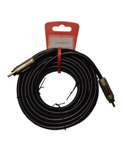 Cable 1 RCA a 1 RCA VIVANCO 117174-PW21110 Color Negro Longitud Cable 10m