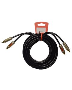Cable 2 RCA a 2 RCA VIVANCO 120408-PW22230 Color Negro, Longitud Cable 3m