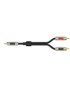 Cable 1 RCA a 2 RCA VIVANCO PROWIRE 20406 PW21250, Longitud 5m