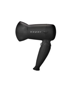 Secador de Pelo BEPER 40.405 Color Negro, de Viaje, Plegable, 1200W