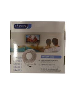 Cable de Antena SAT VIVANCO 44055 10/160-N Color Blanco