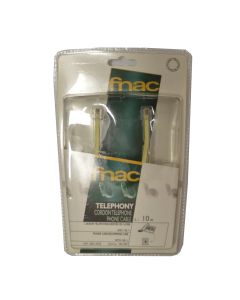 Cable de Teléfono VIVANCO FNAC 76192TFN Color Blanco, Conexión