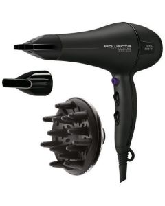 Secador de Pelo ROWENTA SIGNATURE PRO BEAUTY, Color Negro y Violeta, 2200W