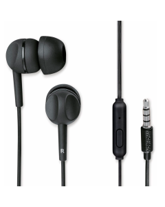 Auriculares THOMSON EAR3005BK Color Negro, In-Ear, con Micrófono
