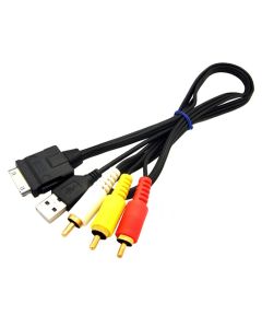 Cable JVC KS-U30 de Audio y Vídeo USB, RCA para iPod - iPhone