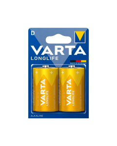 Pilas VARTA Longlife -D-B2, pilas alcalinas, alta durabilidad
