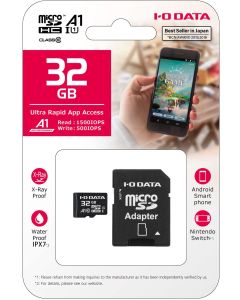 Tarjeta Micro SD I-O DATA 32GB MSD-A1-32G W/ Adpater