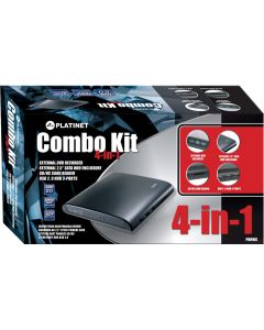 Grabadora DVD Externa PLATINET PDRWC Combo Kit 4-en-1
