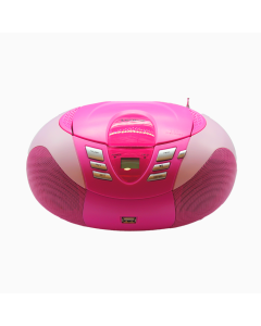 OUTLET Radio CD Portátil LENCO SCD-37 USB Pink Color Rosa, USB, AUX IN